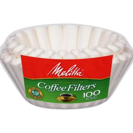 Melitta 4-6 cups White Basket Coffee Filter 100 pk