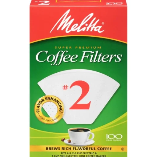 Melitta 6 cups White Cone Coffee Filter 100 pk