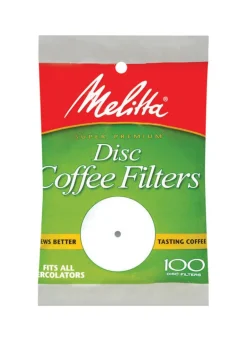 Melitta 6 cups White Disc Coffee Filter 100 pk