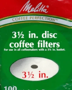 Melitta 6 cups White Disc Coffee Filter 100 pk