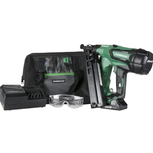 Metabo HPT 15 Ga. Cordless 34 deg. Angled Finish Nailer Kit 18 volt