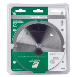 Metabo HPT 7-1/4 in. D X 5/8 in. 18008M Polycrystalline Diamond Fiber Cement Blade 4 teeth 1 pc
