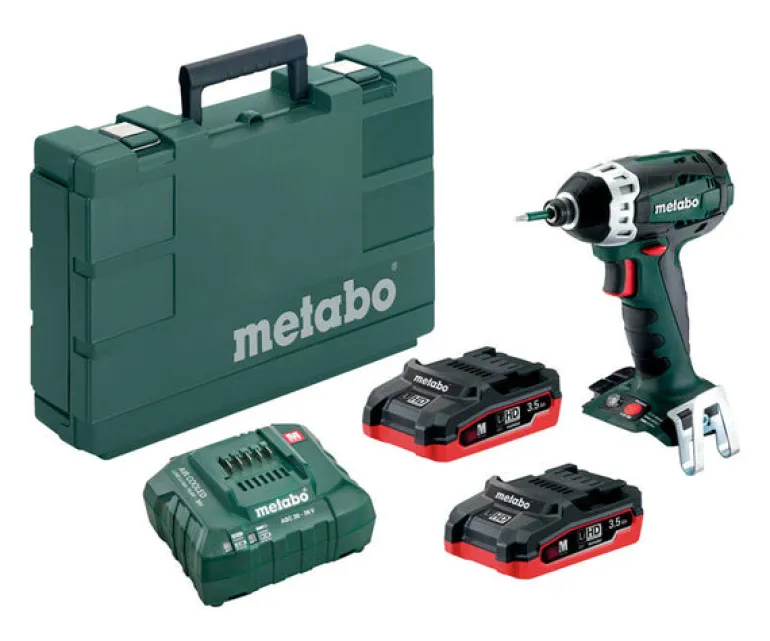 Metabo 18V SSD 1/4 in. Cordless Brushless Impact Wrench Kit (Battery & Charger)