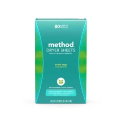 Method Beach Sage Scent Dryer Sheets 80 pk (Pack of 6)