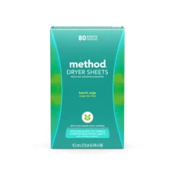 Method Beach Sage Scent Dryer Sheets 80 pk (Pack of 6)