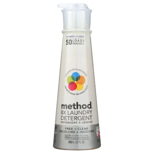 Method Free & Clear Scent Laundry Detergent Liquid 20 oz