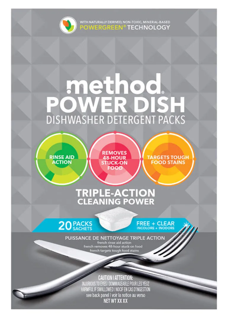 Method Power Dish Free & Clear Scent Pods Dishwasher Detergent 20 pk
