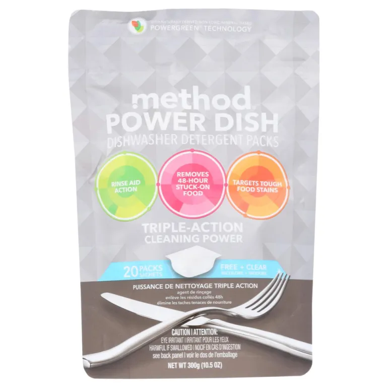 Method Power Dish Free & Clear Scent Pods Dishwasher Detergent 20 pk