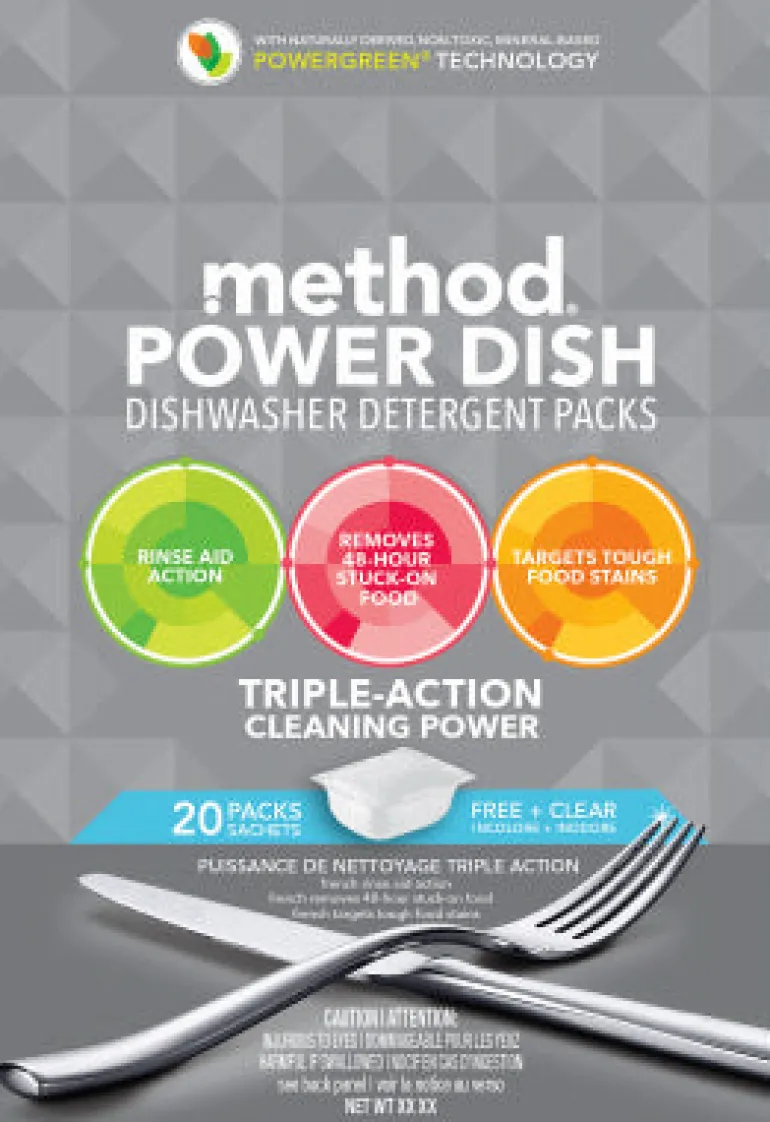 Method Power Dish Free & Clear Scent Pods Dishwasher Detergent 20 pk