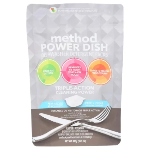 Method Power Dish Free & Clear Scent Pods Dishwasher Detergent 20 pk (Pack of 6)