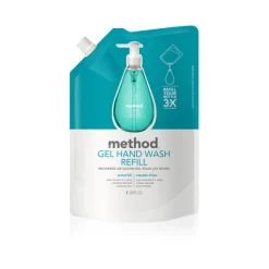 Method Waterfall Scent Gel Hand Soap Refill 34 oz. (Pack of 6)