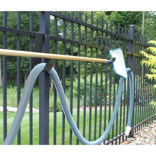 Mide Products 10 in. L Powder Coated Black Aluminum Long Slip-On Hook 25 lb. capacity 2 pk