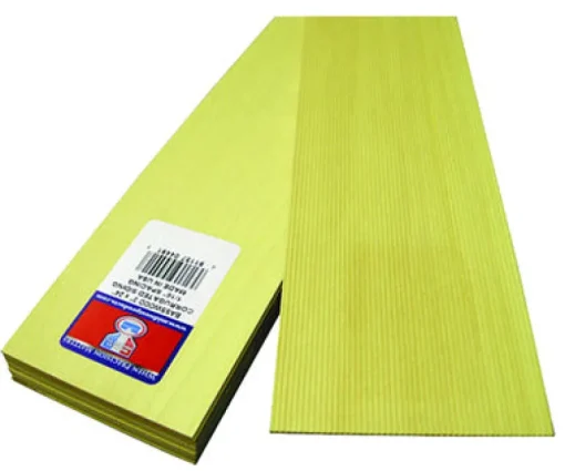 Midwest Products 3 in. W x 2 ft. L x 1/16 in. Basswood Sheet #2/BTR Premium Grade (Pack of 10)