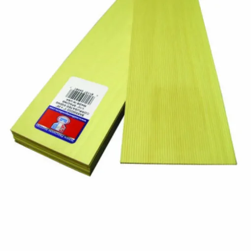 Midwest Products 4 in. W x 2 ft. L x 1/16 in. Basswood Sheet #2/BTR Premium Grade (Pack of 10)