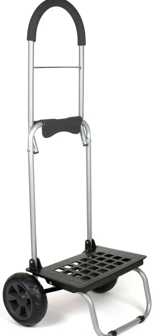 Mighty Max Personal Dolly Black 160 lbs. Capacity Honey Comb Toe Plate Oversized Dolly