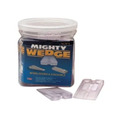 Mighty Wedge Plastic Interlocking & Stackable Shims 0.25 Thick x 1.87 L x 1.12 W in.