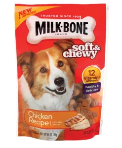 Milk Bone Soft and Chewy Chicken Flavor Biscuit For Dog 5.6 oz. (Pack of 10)