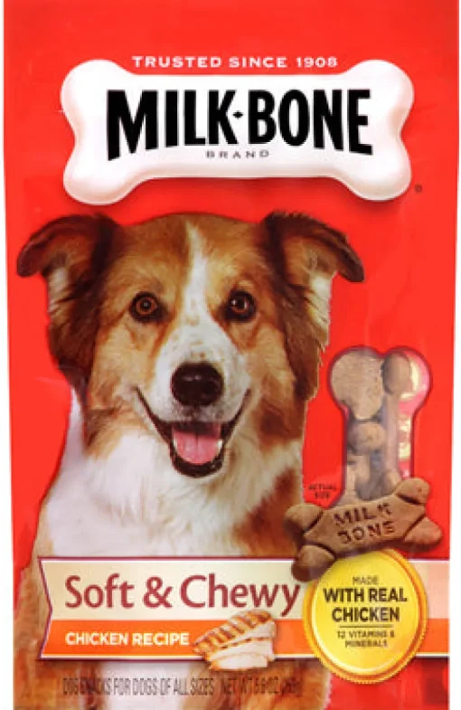Milk Bone Soft and Chewy Chicken Flavor Biscuit For Dog 5.6 oz. (Pack of 10)
