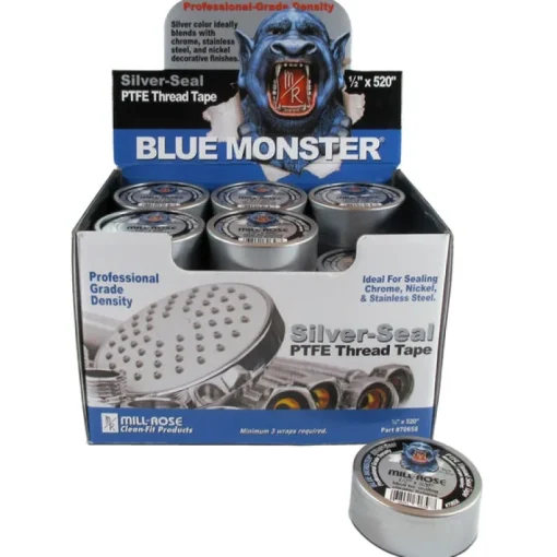 Mill Rose Blue Monster Silver 520 in. L x 1/2 in. W Thread Seal Tape (Pack of 30)