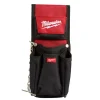 Milwaukee 5.9 in. W x 7.5 in. H Ballistic Nylon Compact Utility Pouch 7 pocket Black/Red 1 pc.