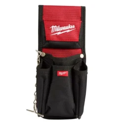 Milwaukee 5.9 in. W x 7.5 in. H Ballistic Nylon Compact Utility Pouch 7 pocket Black/Red 1 pc.