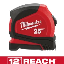 Milwaukee 25 ft. L X 1.65 in. W Compact Tape Measure 1 pk