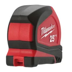 Milwaukee 25 ft. L X 1.65 in. W Compact Tape Measure 1 pk