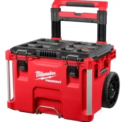 Milwaukee PACKOUT 22.1 in. Impact-Resistant Poly Rolling Tool Box 25.6 in. W x 18.9 in. H Wheeled