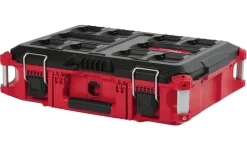 Milwaukee PACKOUT 16.1 in. Impact-Resistant Poly Tool Box 22.1 in. W x 16.1 in. H Black/Red