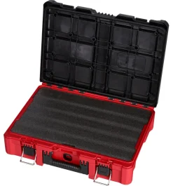 Milwaukee PACKOUT 20 in. Plastic Tool Case with Foam Insert 15 in. W x 6 in. H Black/Red