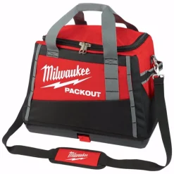 Milwaukee PACKOUT 20 in. W x 13.8 in. H Ballistic Nylon Tool Bag 3 pocket Black/Red 1 pc.