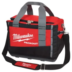 Milwaukee PACKOUT 15 in. W x 12.2 in. H Ballistic Nylon Tool Bag 3 pocket Black/Red 1 pc.