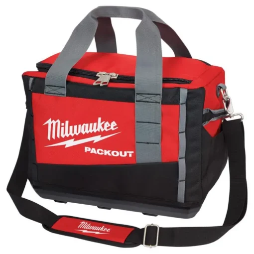 Milwaukee PACKOUT 15 in. W x 12.2 in. H Ballistic Nylon Tool Bag 3 pocket Black/Red 1 pc.