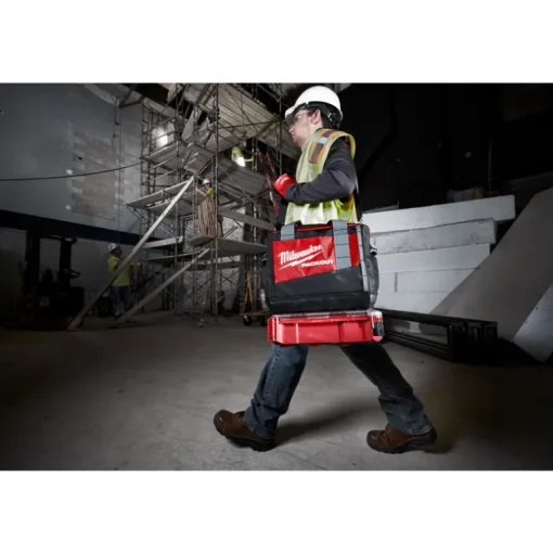 Milwaukee PACKOUT 15 in. W x 12.2 in. H Ballistic Nylon Tool Bag 3 pocket Black/Red 1 pc.