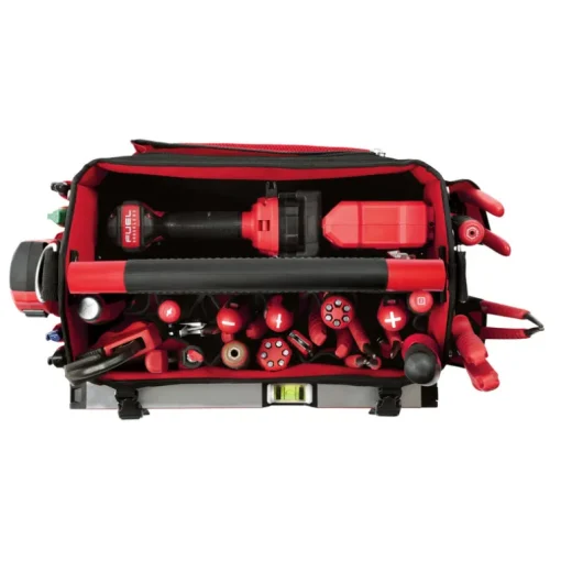 Milwaukee PACKOUT 11 in. W x 17 in. H Ballistic Polyester Tool Tote 31 pocket Black/Red 1 pc.