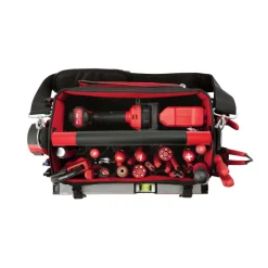 Milwaukee PACKOUT 11 in. W x 17 in. H Ballistic Polyester Tool Tote 31 pocket Black/Red 1 pc.