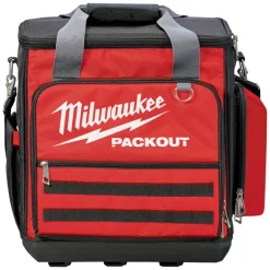Milwaukee PACKOUT 10.63 in. W x 17.72 in. H Ballistic Nylon Tech Bag 58 pocket Black/Red 1 pc.