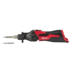 Milwaukee M12 10.75 in. 16 W 12 V Red Cordless Adjustable Soldering Iron
