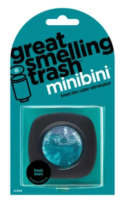 Minibini Fresh Clean Scent Odor Eliminator Liquid 1 ml for Indoor Trash/Kitchen/Bathroom (Pack of 6)