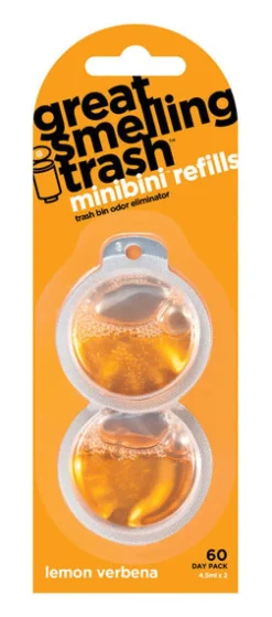 Minibini Lemon Verbena Scent Odor Eliminator 4.5 ml Liquid (Pack of 14)