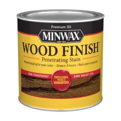 Minwax 22716 1/2 Pint Dark Walnut Wood Finish® Interior Wood Stain (Pack of 4)