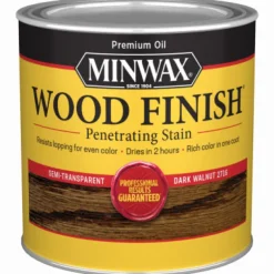 Minwax 22716 1/2 Pint Dark Walnut Wood Finish® Interior Wood Stain (Pack of 4)