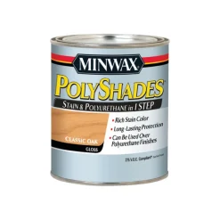 Minwax 61770 1 Quart Classic Oak Polyshades® Gloss Wood Stain (Case of 4)