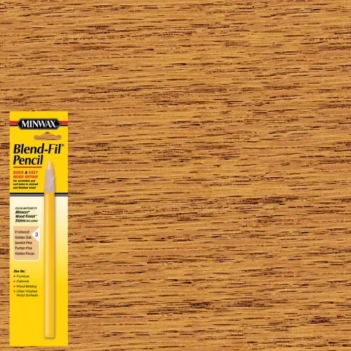 Minwax Blend-Fil No.3 Fruitwood, Golden Oak Wood Pencil 0.8 oz
