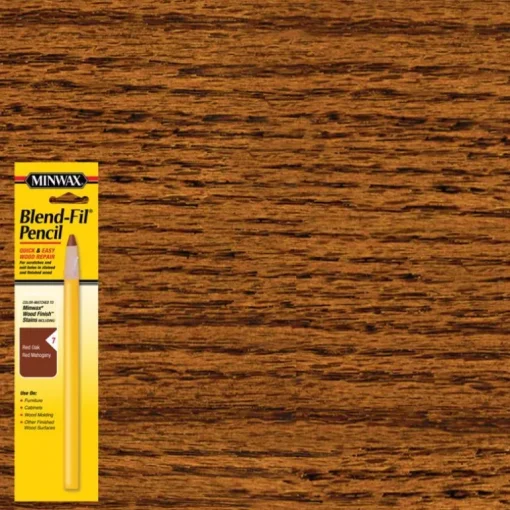 Minwax Blend-Fil No.7 Red Mahogany, Red Oak Wood Pencil 0.8 oz