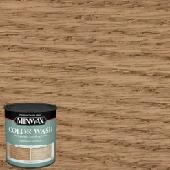 Minwax Design Series Transparent Barnwood Water-Based Wood Stain 100 sq. ft. Area 1 qt. (Pack of 4)