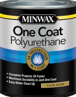Minwax One Coat Transparent Satin Wood Floor Stain 0.5 Pt.