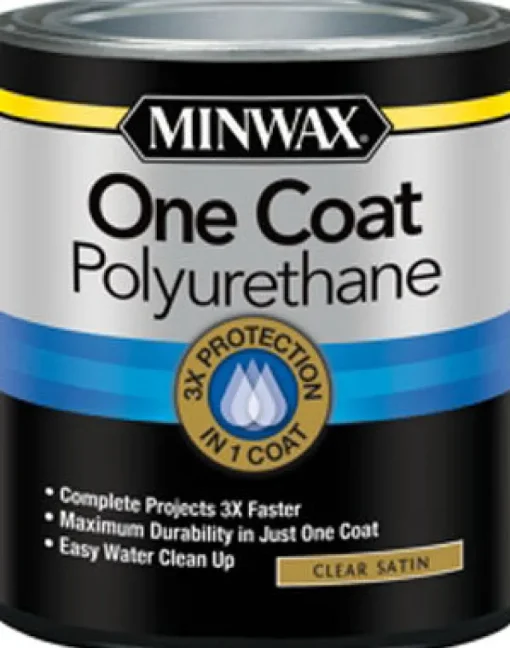 Minwax One Coat Transparent Satin Wood Floor Stain 0.5 Pt.