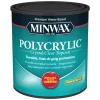 Minwax Polycrylic Ultra Flat Crystal Clear Water-Based Polyurethane 1 qt (Pack of 4)
