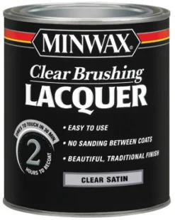 Minwax Satin Clear Oil-Based Brushing Lacquer 1 qt